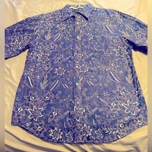 Sean John Blue Floral shirt